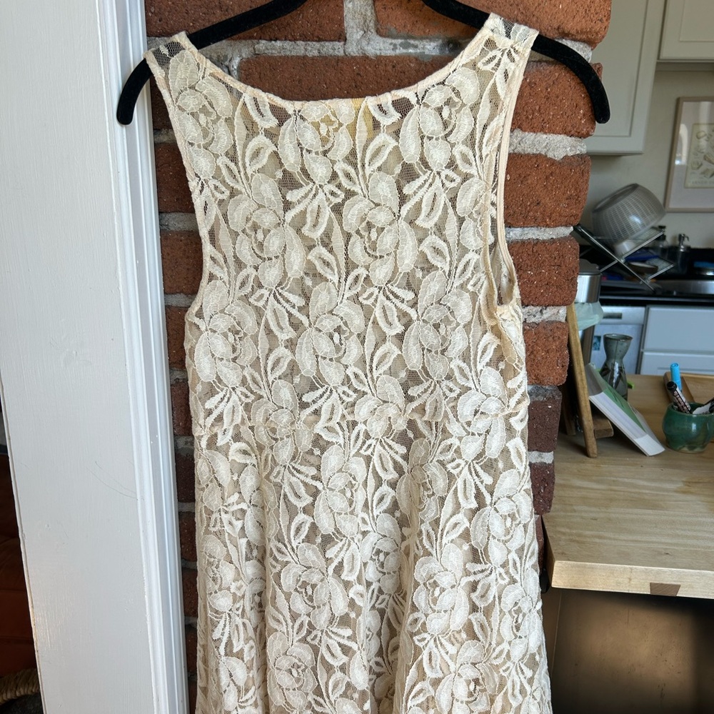 Free People lace cover up/mini dress